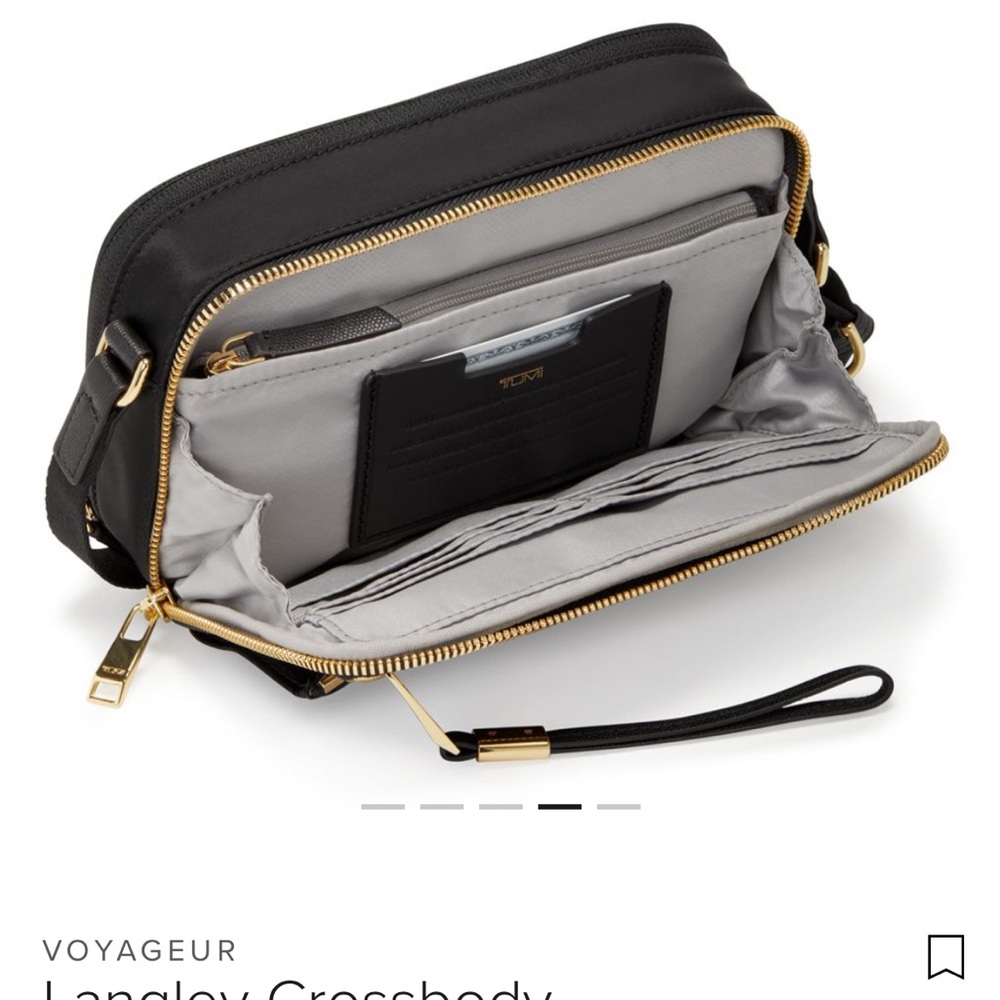 NWT Tumi Langley Crossbody bag, black - Picture 4 of 7